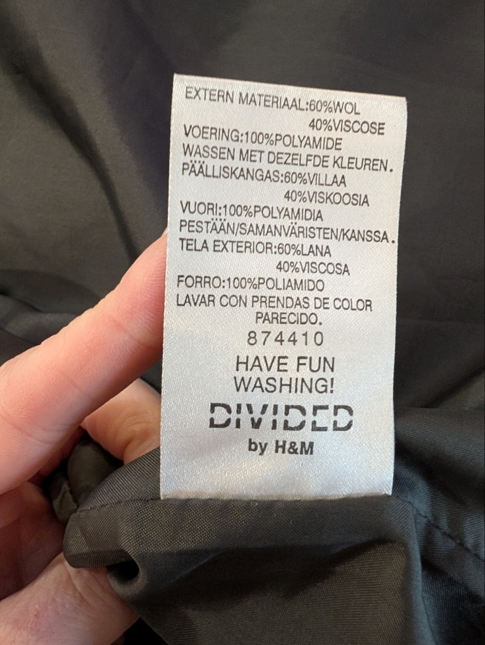 H&M Gray Hooded Wool-Blend Trench Coat - Picture 13 of 14